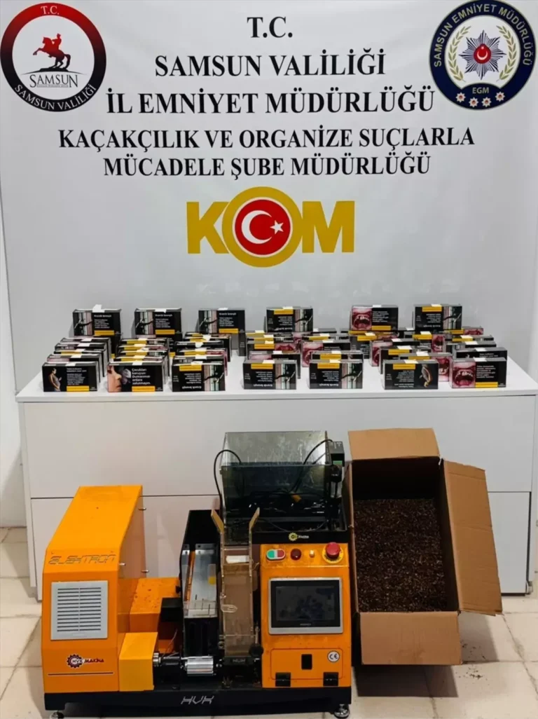 Samsun'da Kaçakçılık Operasyonu